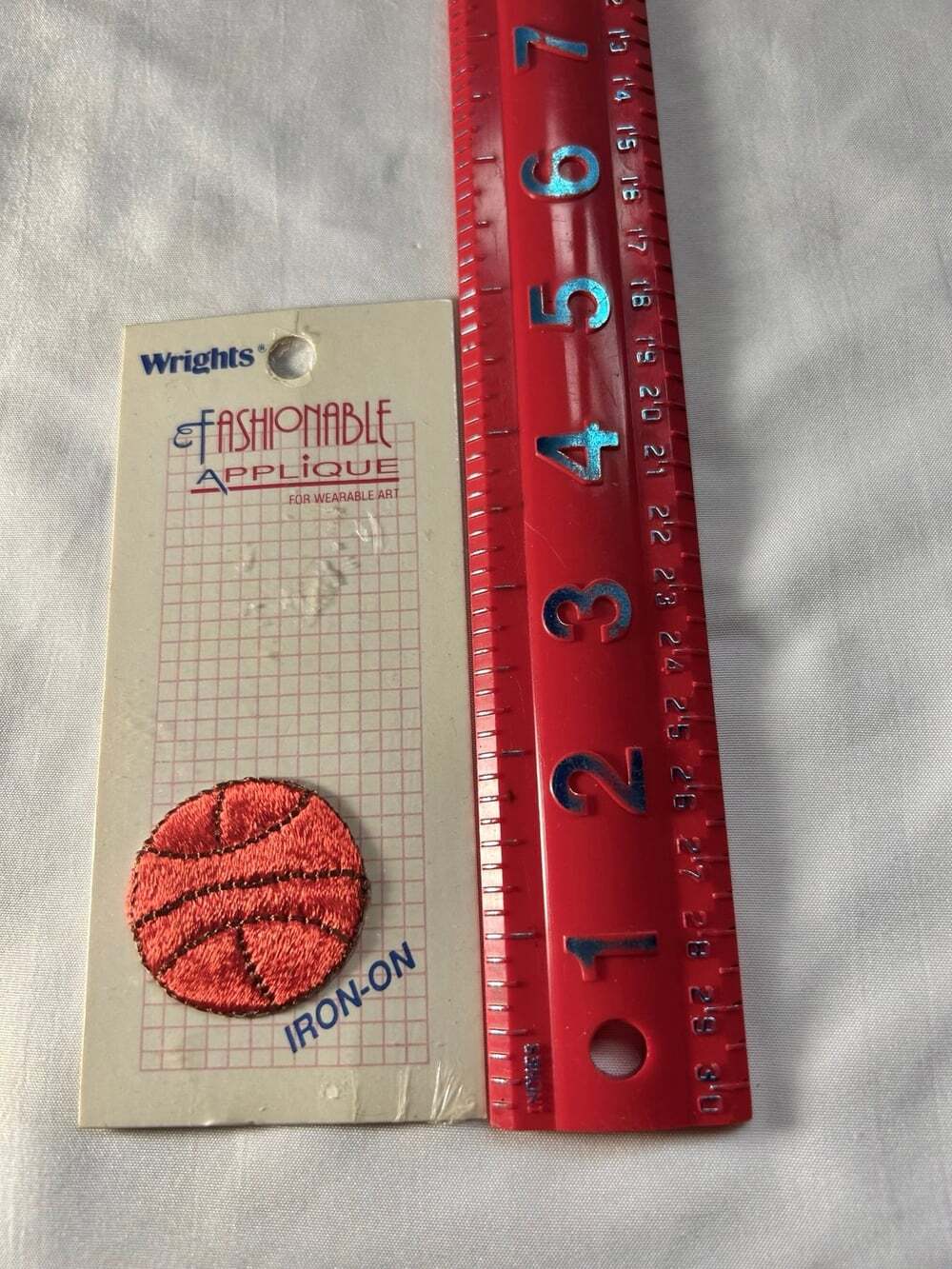 Iron on basketball patch appliqué